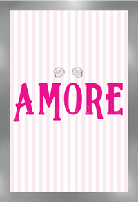 Little Pretties Amore Earring Card - Love Greeting Card