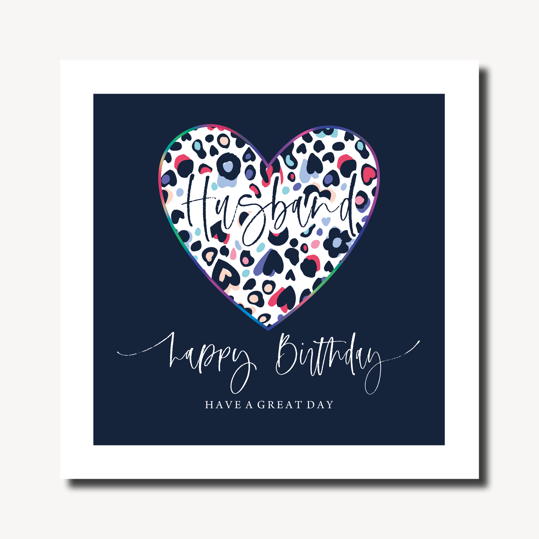 Spotty Love Husband Birthday