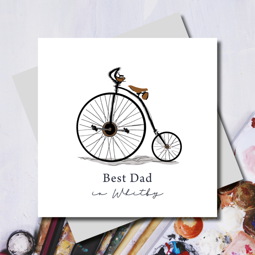 Personalised Vintage Bike Father's Day Greeting Card