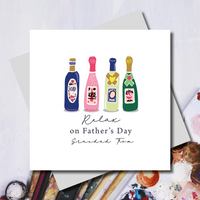 Personalised Oh So Pretty Print Vino Bottles Fathers Day 