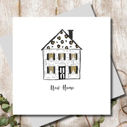Spotty Happy New Home Greeting Card