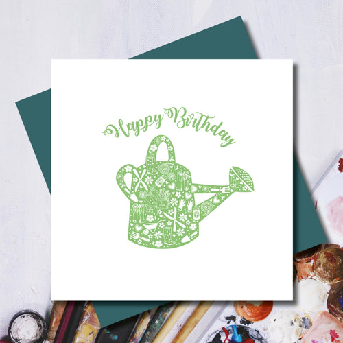 Gardening Happy Birthday Greeting Card