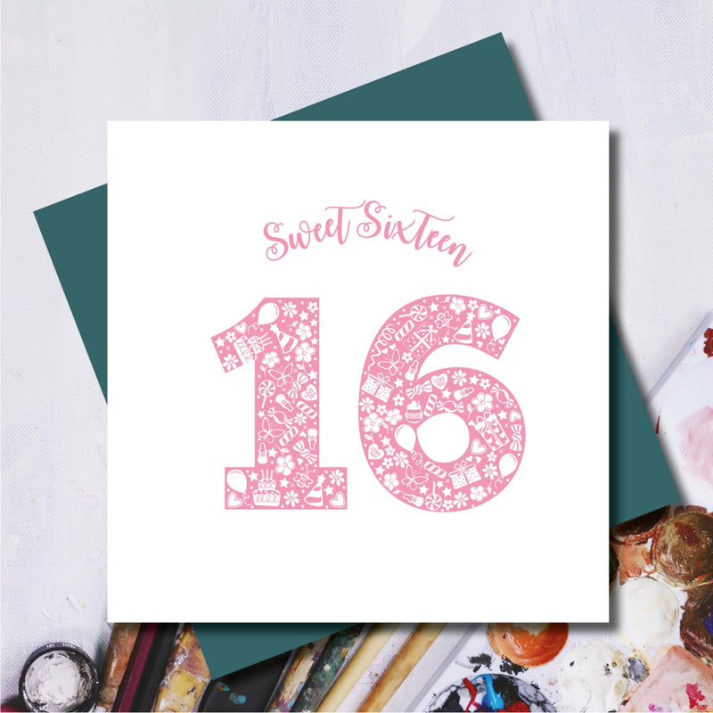 Daisy 16th Sweet Sixteen Birthday Greeting Card