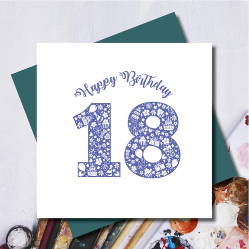 Happy 18th Birthday Greeting Card