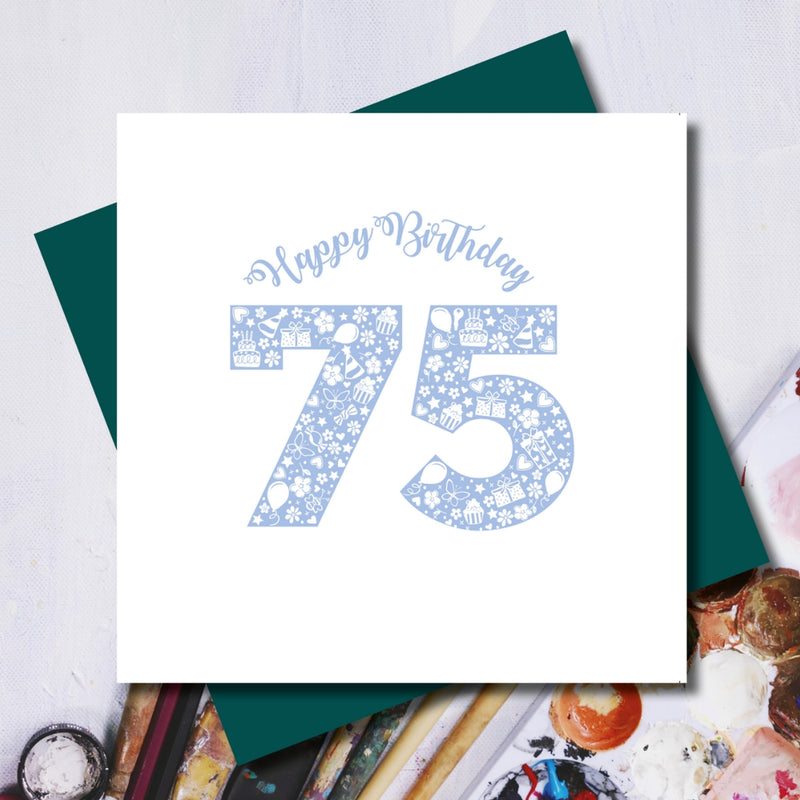 Daisy 75th Happy Birthday Greeting Card
