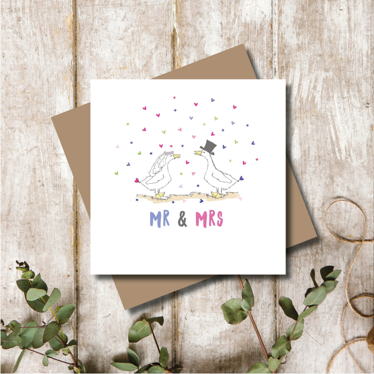 Wedding Mr and Mrs Greeting Card