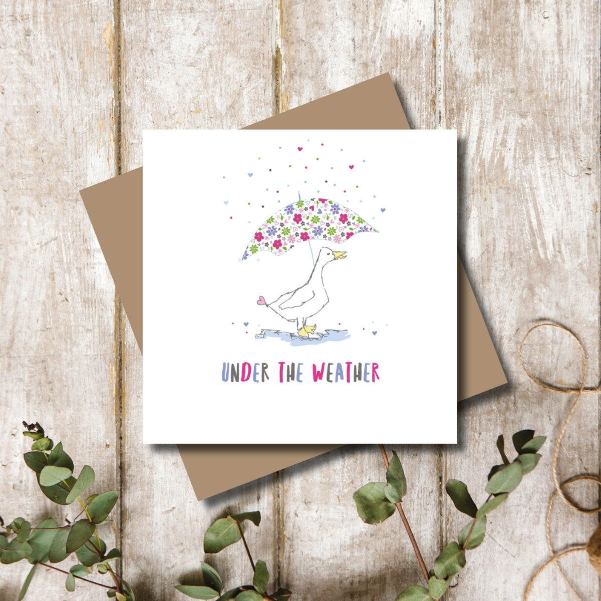 Duck Get Well Soon Greeting Card