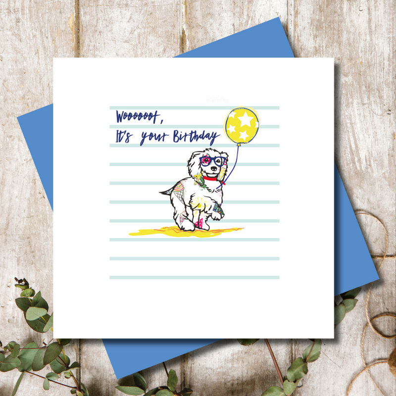 Coker Spaniel Dog Happy Birthday Greeting Card