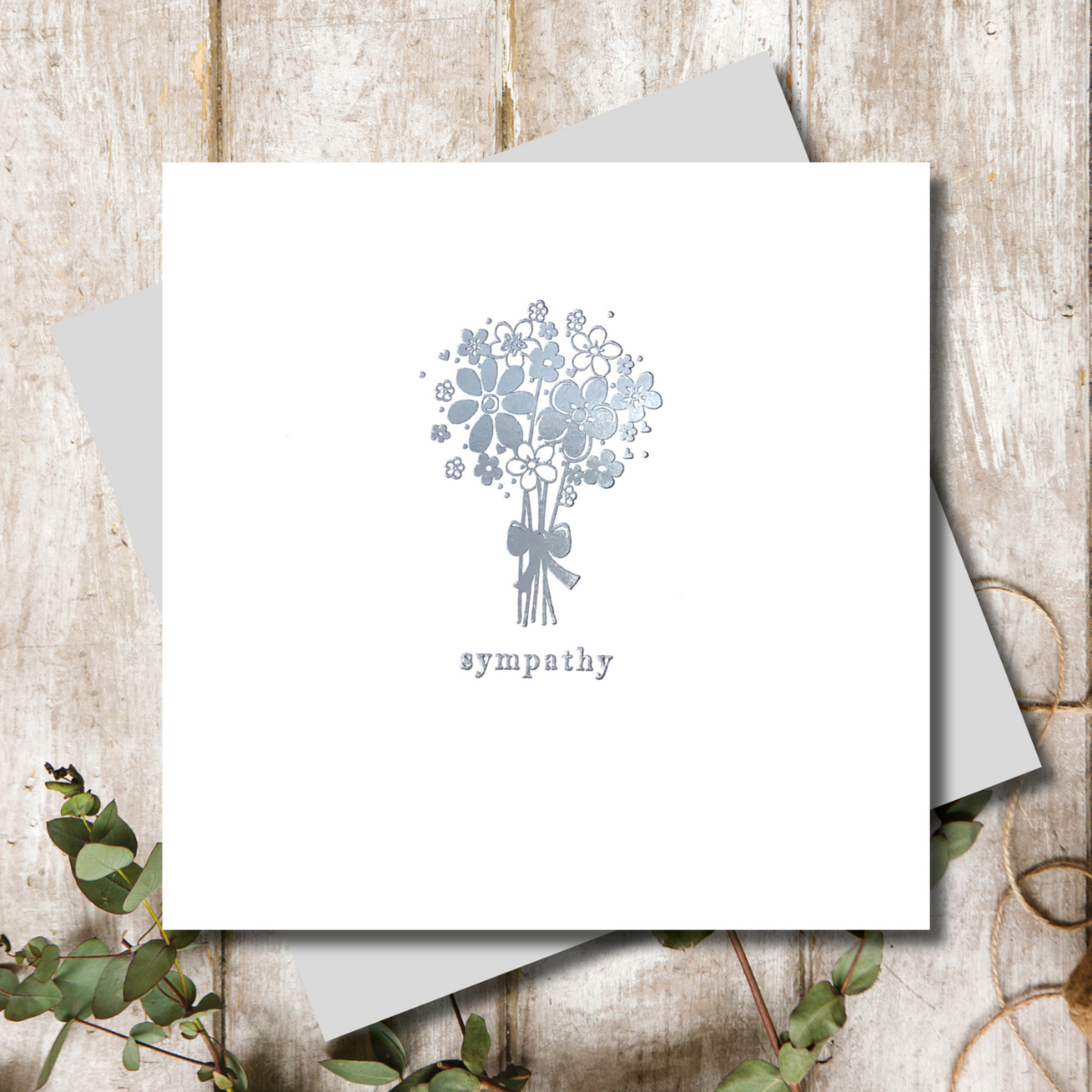 Sympathy Bunch of Flowers Greeting Card