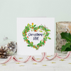 Christmas Love Wreath Greeting Card