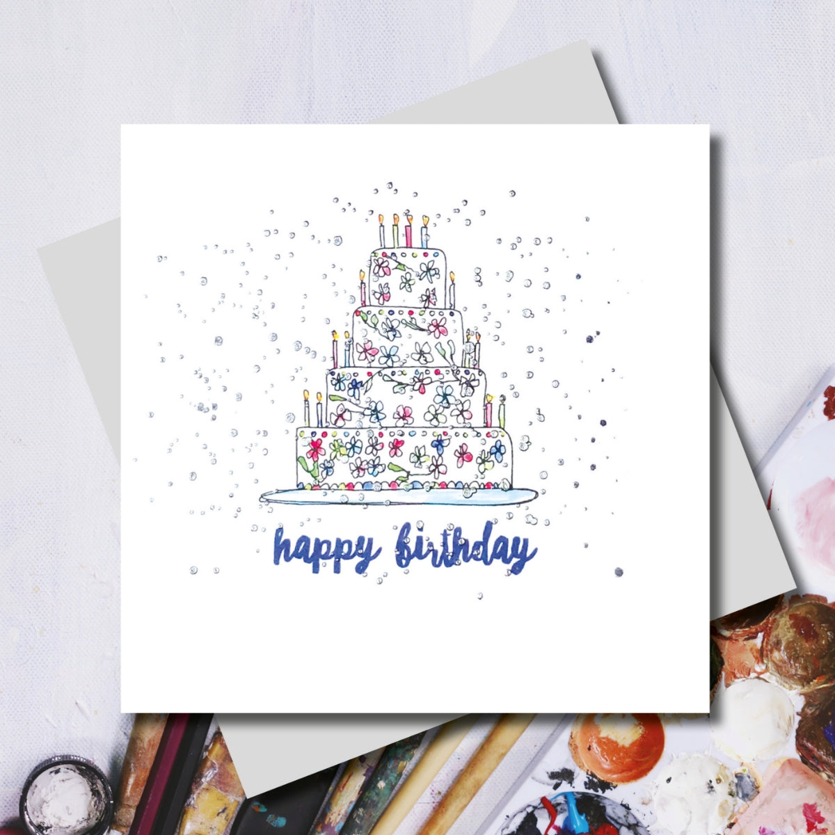 Lucy Happy Birthday Cake Greeting Card 