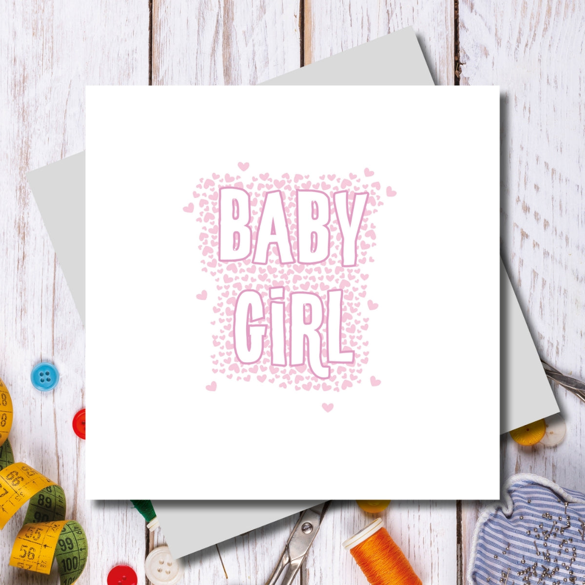 Newborn Baby Girl Greeting Card