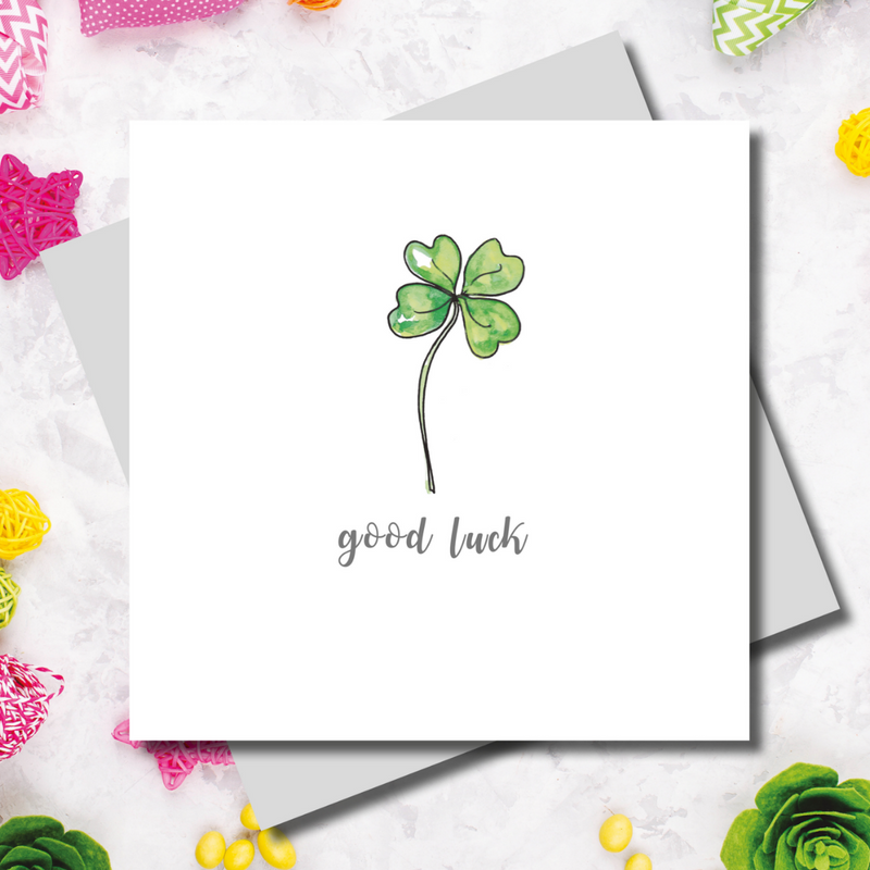 Gracie Good Luck Clover Greeting Card