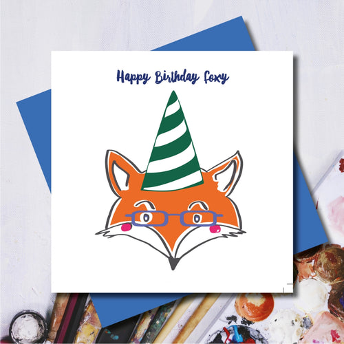 Foxy Happy Birthday Greeting Card 