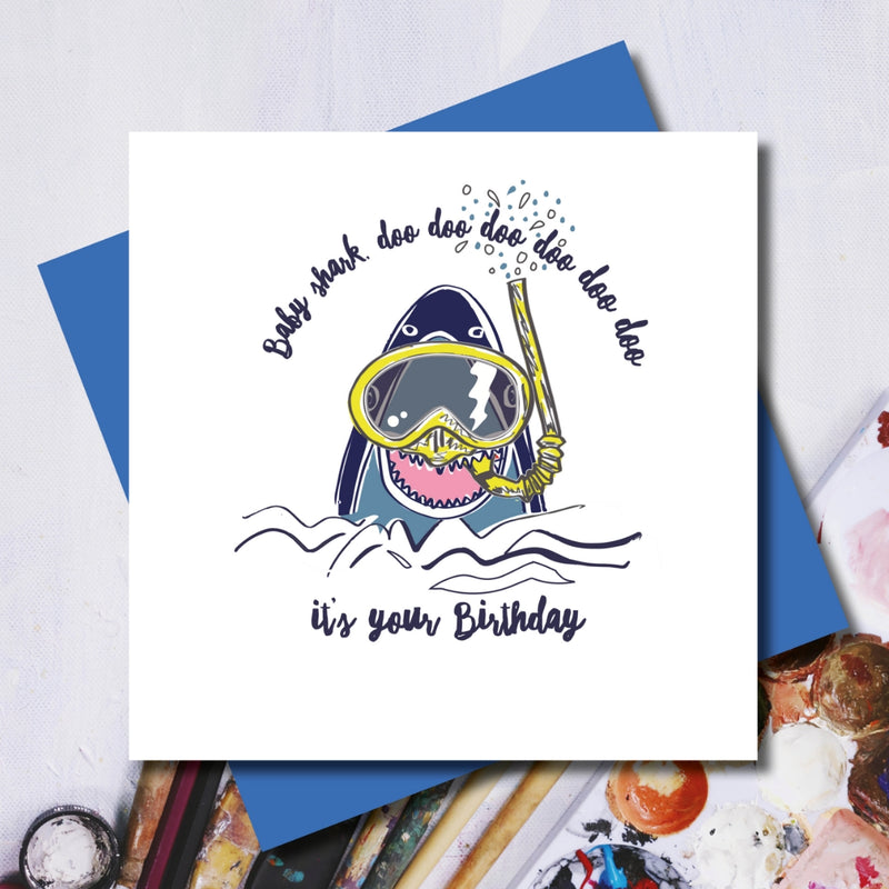 Baby Shark Greeting Card 