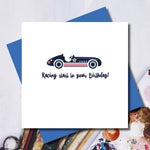Racing Vintage Car Jack Birthday Greeting Card