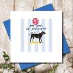 Black Labrador Birthday Greeting Card
