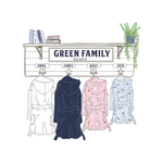 Family Personalised Dressing gown Print
