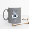 Monochrome Hug In A Mug Bear Grey Mug