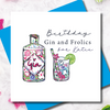 Personalised Happy Birthday Gin and Frolics Greeting Card