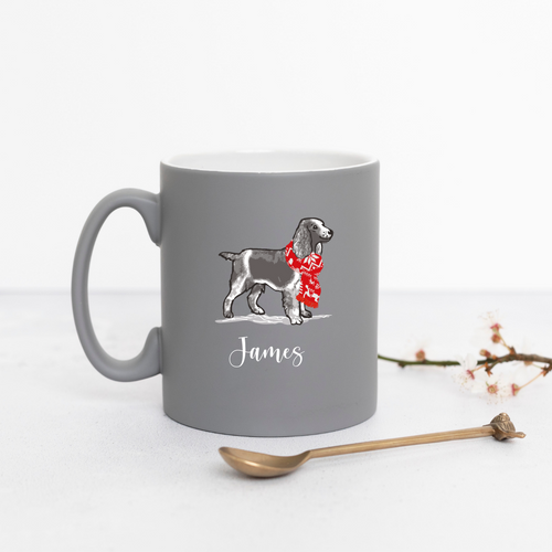 Festive Springer Dog Personalised Mug